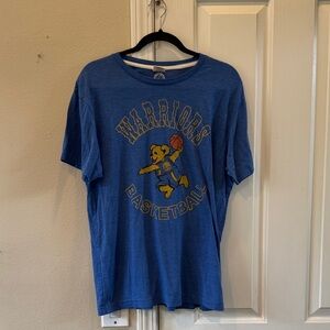Blue Warriors Basketball Graphic Tee -large
